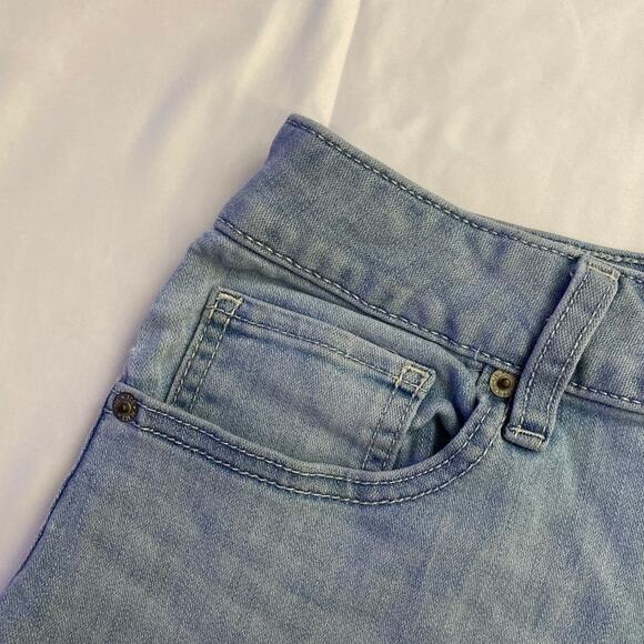 Women's / Juniors Rewash Light Blue Stretch Cutoff Jean Shorts Size 5 / 27 - Picture 6 of 7